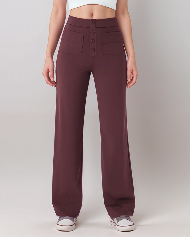 Nina | Elastische Hose mit hoher Taille