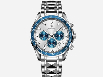 Luxuriöse Herren-Sportuhr mit wasserdichtem Quarzwerk und Chronograph