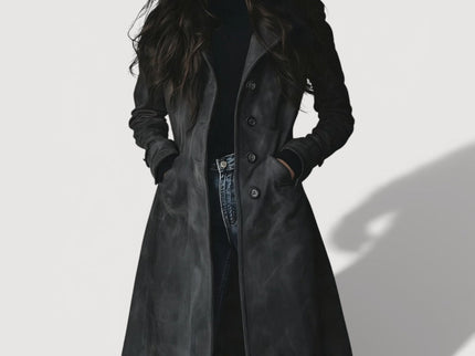 Senna – Wildleder-Trenchcoat