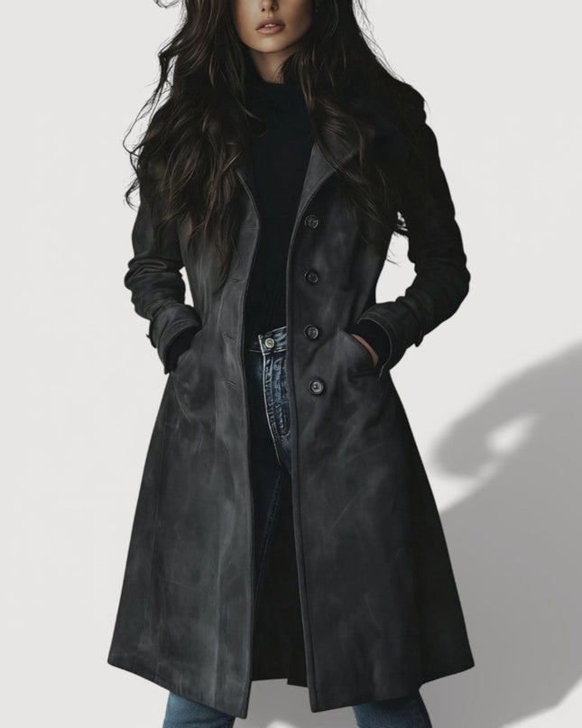 Senna – Wildleder-Trenchcoat