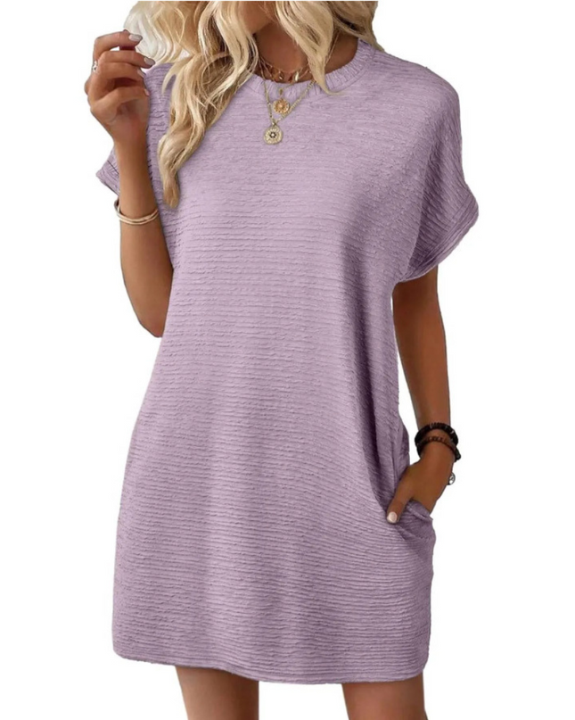 Ivay™ – Minimalistisches Sommerkleid mit Rundhalsausschnitt