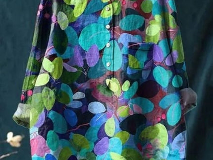 Alodia | Florale Französische Vintage-Bluse