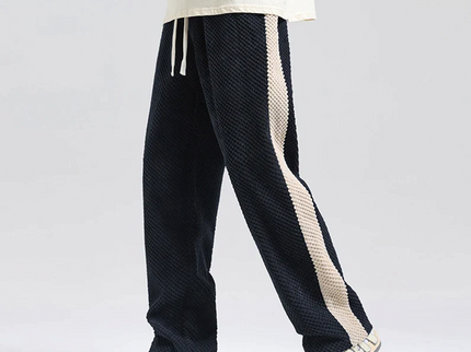 Cord-Jogginghose mit Waffelmuster