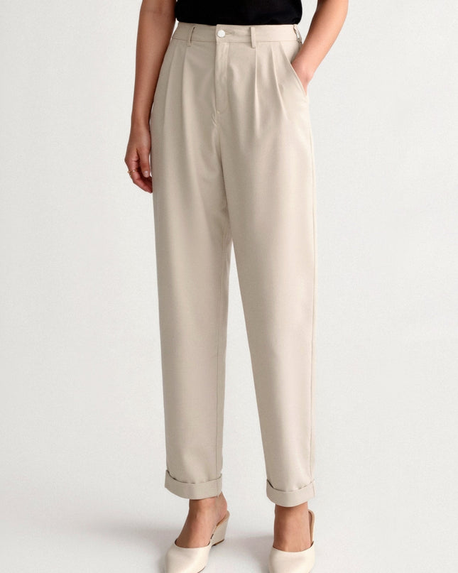 Klassische Wide-Leg Hose mit hohem Bund für stilvolle Outfits