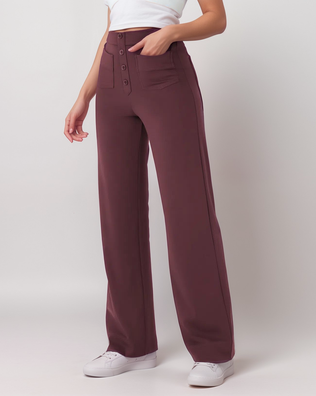 Nina | Elastische Hose mit hoher Taille