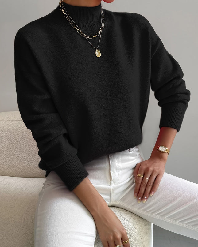 Gemütlicher eleganter Rollkragenpullover