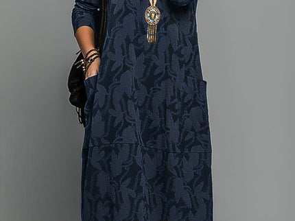 Cassie | Lässiges Winterkleid mit Rundhalsausschnitt
