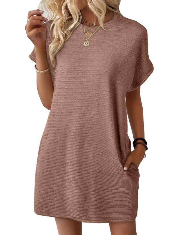 Ivay™ – Minimalistisches Sommerkleid mit Rundhalsausschnitt