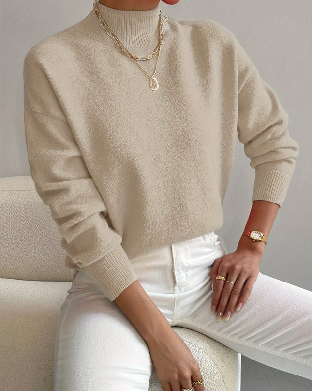 Gemütlicher eleganter Rollkragenpullover