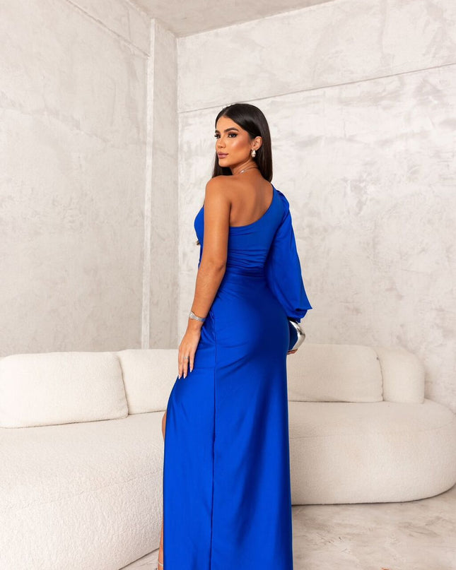 Dorie™ - Asymmetrisches Kleid mit Langem Schlitz