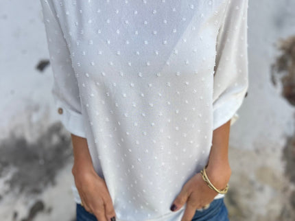 BENEDICTE - LOCKERE BLUSE MIT ÄRMELN