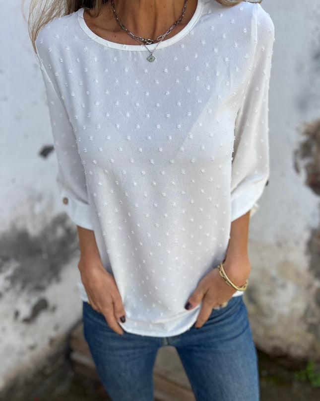 BENEDICTE - LOCKERE BLUSE MIT ÄRMELN
