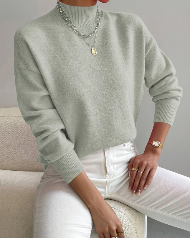 Gemütlicher eleganter Rollkragenpullover