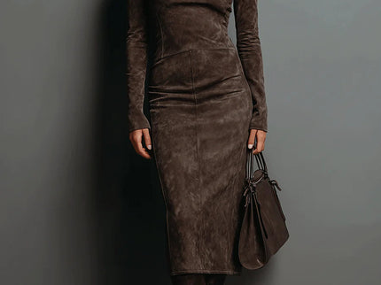 Giada | Midikleid aus Wildleder