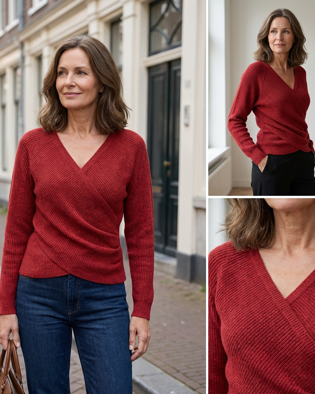 Anne™ -  Luxuriöses Oberteil mit V-Ausschnitt