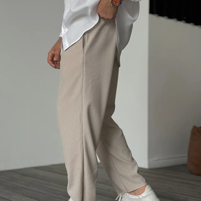 Sommerfeld™ | Herren Relax Fit Plissee Hose – Eleganter und Bequemer Alltags- und Business-Look