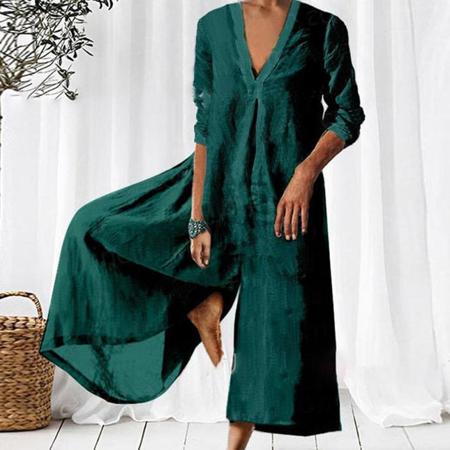 Woman Weites Overallkleid