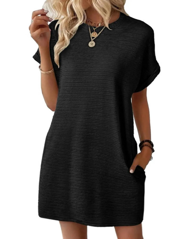Ivay™ – Minimalistisches Sommerkleid mit Rundhalsausschnitt