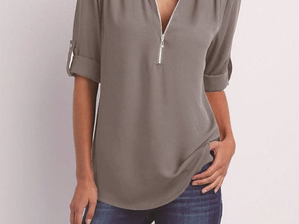 Langärmelige Lockere Bluse