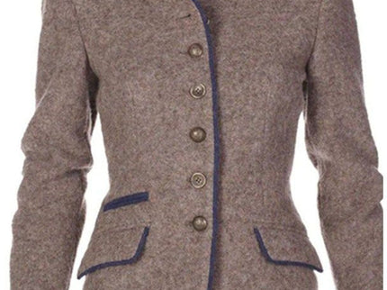 Schicke langärmelige Strickjacke in Uni-Farbe für modebewusste Frauen