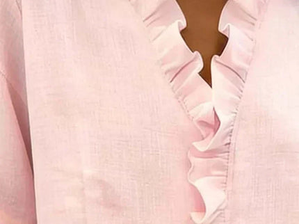 Beatrice | Edle V-Ausschnitt Bluse