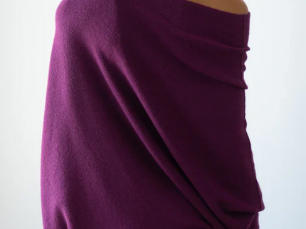 Asymmetrisch Drapierter Pullover