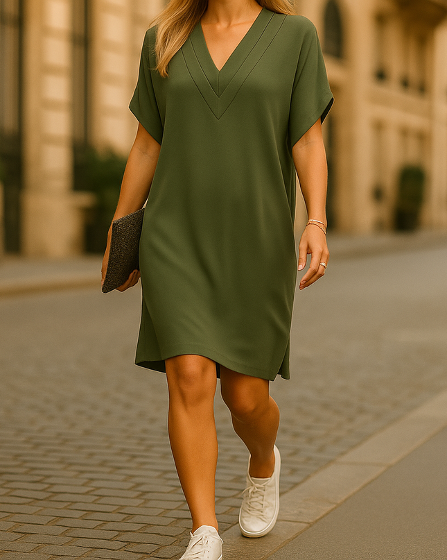Ophelia™ – Elegantes Wickelkleid mit V-Ausschnitt