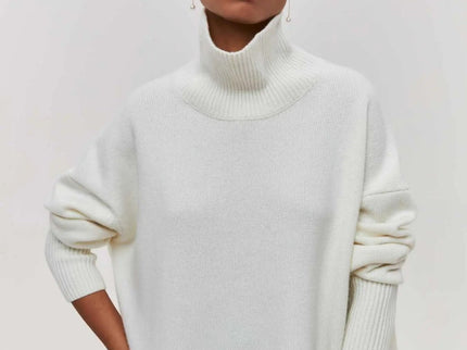 Xandra | Gestrickter Pullover Mit Langem Hals