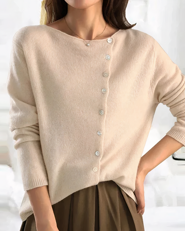 Modische Strickjacke mit Knopfverschluss - Arleth