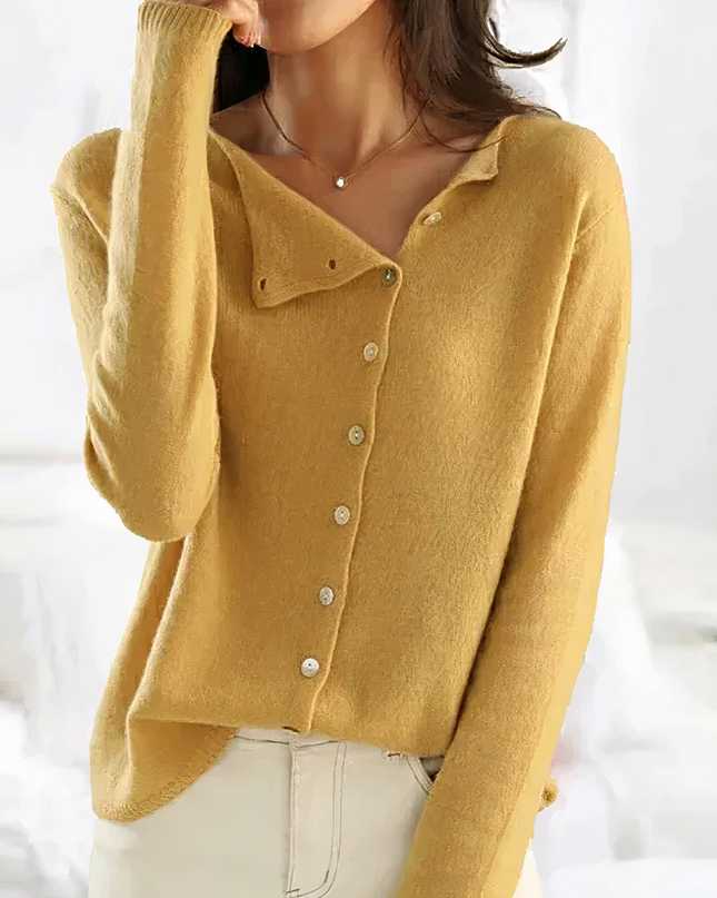 Modische Strickjacke mit Knopfverschluss - Arleth