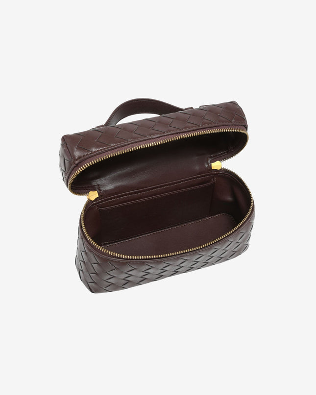 Julia | Strukturierte, glänzende Tasche aus gewebtem Material