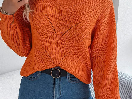 Jackie - Trendiger Off-Shoulder-Strickpullover für einen schicken Auftritt
