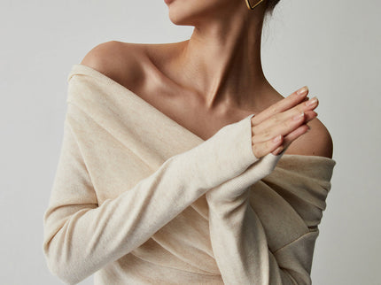 Off-Shoulder Stricktop für Damen – Feminin, Stylisch & Modern