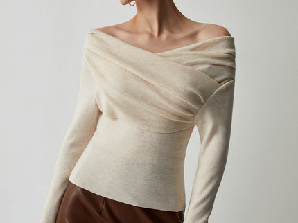 Off-Shoulder Stricktop für Damen – Feminin, Stylisch & Modern