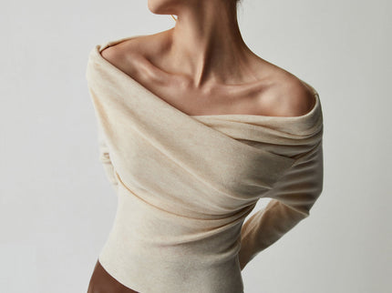 Off-Shoulder Stricktop für Damen – Feminin, Stylisch & Modern