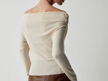 Off-Shoulder Stricktop für Damen – Feminin, Stylisch & Modern