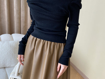 Off-Shoulder Stricktop für Damen – Feminin, Stylisch & Modern
