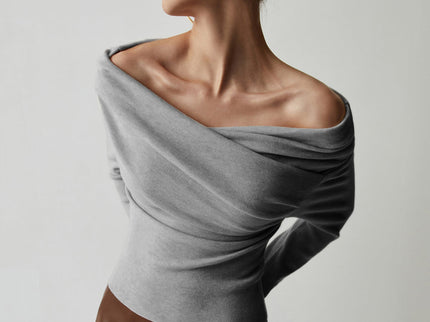 Off-Shoulder Stricktop für Damen – Feminin, Stylisch & Modern