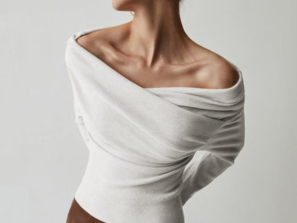 Off-Shoulder Stricktop für Damen – Feminin, Stylisch & Modern