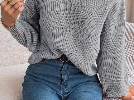 Jackie - Trendiger Off-Shoulder-Strickpullover für einen schicken Auftritt