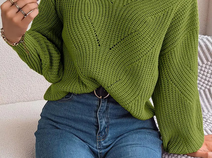 Jackie - Trendiger Off-Shoulder-Strickpullover für einen schicken Auftritt