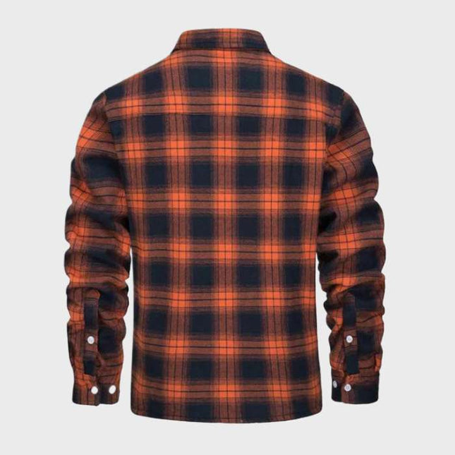Nate™ | Herren Karierte Sherpa-Futterjacke