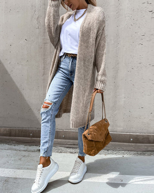 Klassische Strickjacke