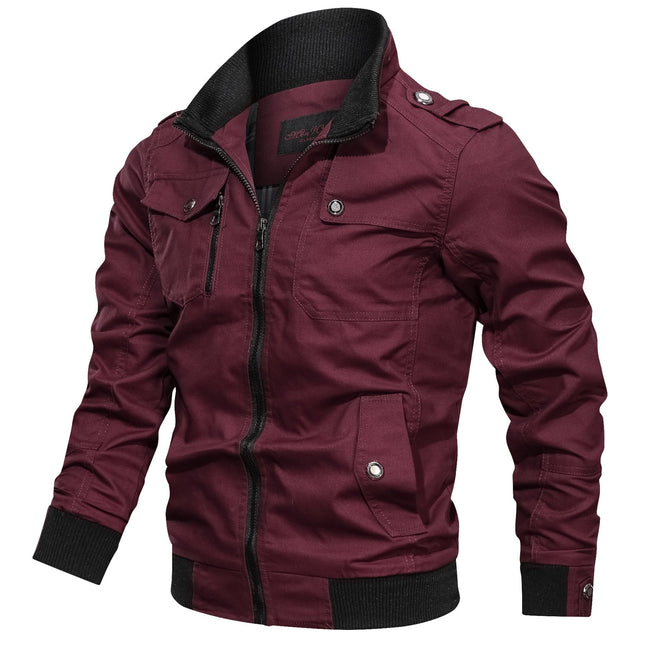 Klassische Übergangsjacke mit Stehkragen – Stilvolle Freizeitjacke für jeden Anlass
