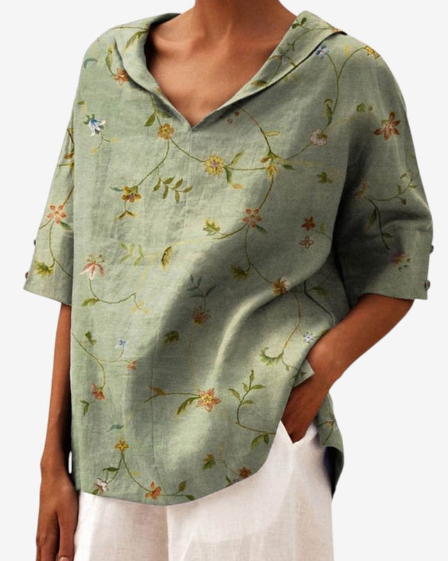 Bettina | Elegantes Leinen-Top 1+1 Gratis