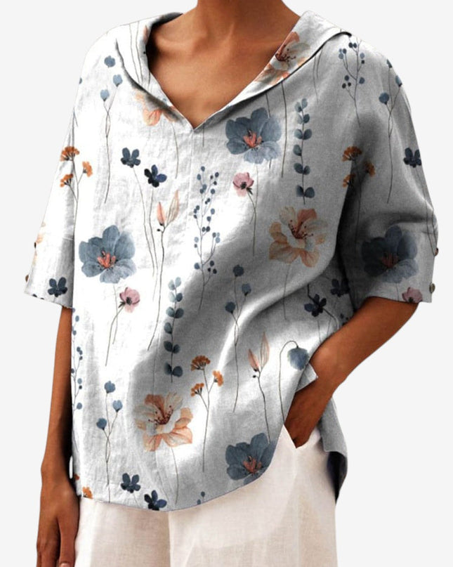 Bettina | Elegantes Leinen-Top 1+1 Gratis