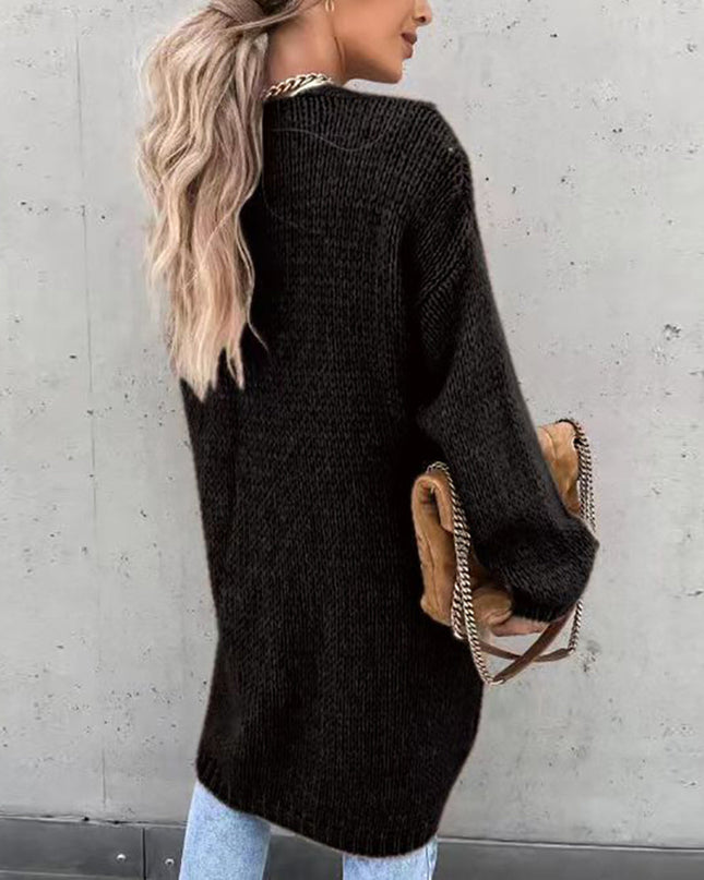 Klassische Strickjacke