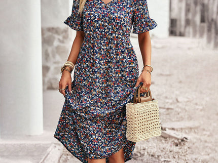 Elegantes geblümtes Minikleid für Frauen