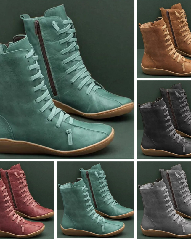 Damenstiefel aus Naturleder