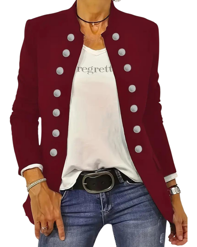 Eleganter Casual Blazer für Damen mit Knöpfen vorne - ARJA